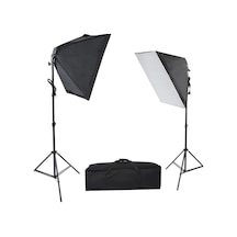 Deyatech 50 x 70 CM 5 Duylu 2'li Kit Softbox + 1.8 M x 2 Işık Ayağı + Çanta