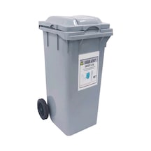 Hipaş Plastik - 120 Lt. Tekerlekli Enfekte Atık Kovası 480x530x990 Mm - Çk-400 Ea