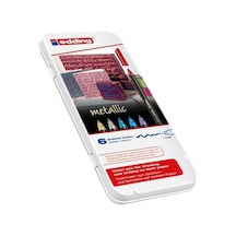 Supertrend 1200 Grafik Kalemi Seti 6 Renk Metalik Renkler Metal Kutulu Görsel Rengi