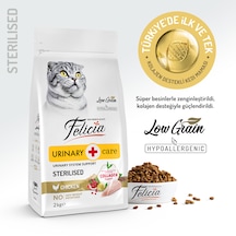 Felicia Sterilised Adult 7+ Tavuklu Düşük Tahıllı Kısırlaştırılmış Kedi Maması 2 KG