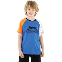 Slazenger Parveen Erkek Çocuk Kısa Kol T-Shirt Saks Mavi St12Tc247-480