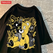 Noıssey Urban Pop Graphic Kadın Tişört Koleksiyonukod 5204 Siyah