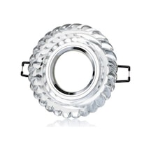 1 Adet Cata Ct 6600 Gardenya Led Efektli Dekoratif Cam Spot Kasası Gu10 Duy 3200k Gün Işığı 10 Parça Siyah