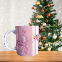 Pembe Panter Porselen Kupa 021 Beyaz