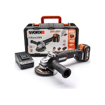 20volt 4.0ah. Li-ıon Tek Akülü 115mm Kömürsüz Profesyonel Şarjlı Avuç Taşlama