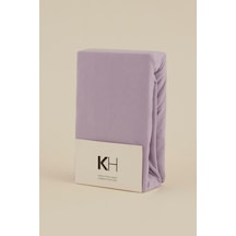 Karaca Home Penye Fitted Çarşaf Tek Kişilik 100x200+30 Cm Lila Lila