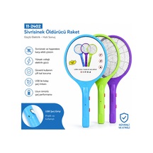 Bezos Elektronik Sinek Öldürücü Raket Renkli Nıda