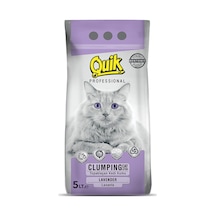 Quik Lavanta Kokulu İnce Topaklaşan Bentonit Kedi Kumu 5 L