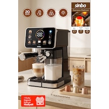 Scm-3030 Pro Kapsüllü & Toz Kahve Espresso Makinesi 20 Bar, Renkli Dokunmatik Ekran, Süt Hazneli
