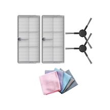 Dreame L40 Ultra Ae İle Uyumlu 2 Yan Fırça 2 Filtre 1 Temizlik Bezi 9
