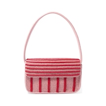 Staud Tommy Beaded Bag, Çok Renkli Boncuklu Çanta, Günlük Ve Akşam Kullanımı El Çantası Kırmızı Staud Tommy Beaded Bag, Çok Renkli Boncuklu Çanta, Günlük Ve Akşam Kullanımı El Çantası Kırmızı