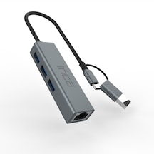Inca Iutp-03tx Usb Hubx3 Usb 3.0 10 Gbps+ethernet Rj45 1000mbps Ç