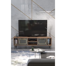 Linya Gold Tv Sehpası Kahverengi