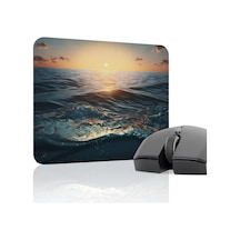 Okyanus Kaymaz Dikişli Kauçuk Oyuncu Mousepad V1 - 22x18 Gaming Mouse Pad Fare Altlığı