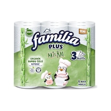 Familia Plus Natural Havlu 6'lı - 5 Adet Tarı