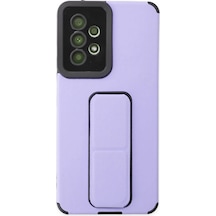 Ilkeshop Newface Samsung Galaxy Uyumlu A53 5g Kılıf Mega Standlı Silikon - Lila LİLA
