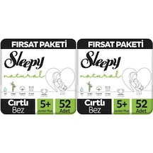 Sleepy Bebek Bezi Naturel 13-20 Kg Junior Plus 104 Adet 5+ Numara