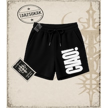 Tarzsokak Gotik & Grunge Streetwear Cıao Unisex Şort Siyah