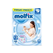 Molfix Bebek Bezi 3 Beden Midi Fırsat Paketi 68 Adet