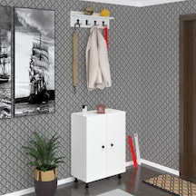 Kenzlife Ayakkabılık Cimcime5 Byzbyz 83 060 32 Kapaklı 5 Raflı 15 Çift Ayakkabı Kapasitesi Ahşap