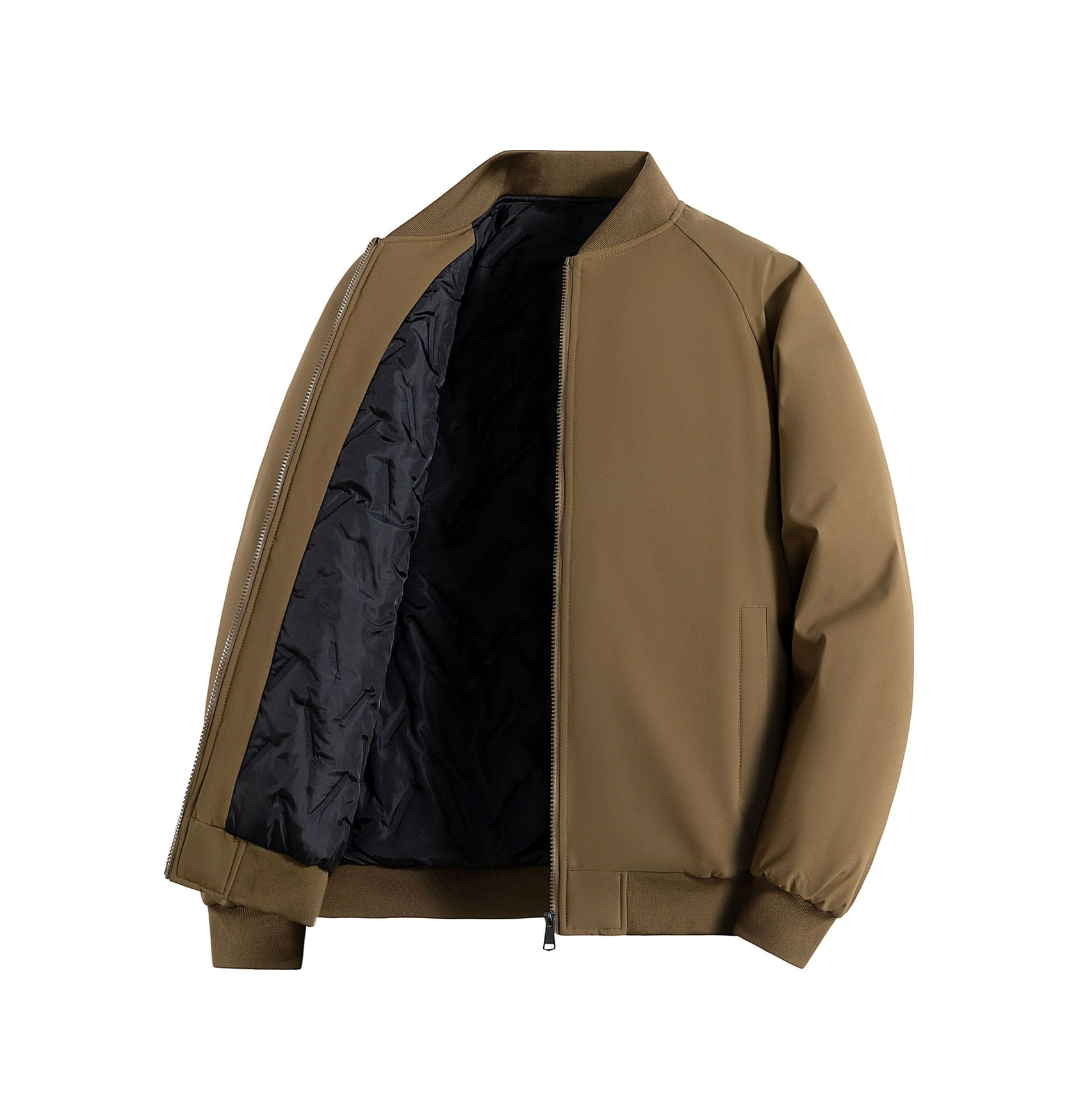 Edwardest Erkek Dik Yaka Sonbahar Ve Kış Pamuklu Günlük Bol Düz Renk Pamuklu Mont Kahverengi Edwardest Erkek Dik Yaka Sonbahar Ve Kış Pamuklu Günlük Bol Düz Renk Pamuklu Mont Kahverengi