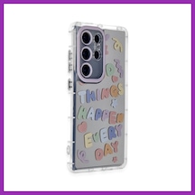 Bezos Samsung Galaxy S23 Ultra Uyumlu Kılıf Reflexion Desenli Kapak - Desen 7 Bty