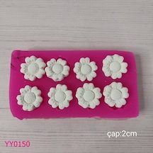 Yy0150 Sekizli Çiçek Modeli Silikon Kalıp