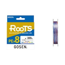 Gosen X8 Roots 300mt 0,187mm Pe 8 Örgü Multi Color İp Misina