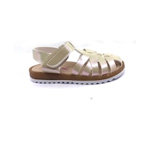 Şirin Bebe 01 Bej Kız Çocuk Yazlık Sandalet Ayakkabı