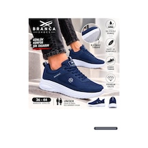 Branca Unisex Erkek Kadın Yarı Ortapedik Günlük Spor Sneaker Yürüyüş Outdoor Ayakkabı Lacivert Lacıvert