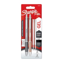 Sharpie S-gel Metal Jel Kalem, 0,7 Mm Uç, Metal Gri & Bronz 2'li Paket, Siyah Mürekkep 165-Koyu Yeşil