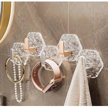 Lüks 5 Li Duvar Askısı Banyo Mutfak İçin Havlu Askılık Diğer