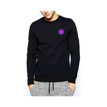 Mamamoo Logo Crown Baskılı Siyah Erkek Örme Sweatshirt