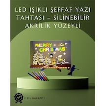 Şık Ve Modern Led Pano Neon Işıklı Silinebilir Akrilik Yazı Tahtası 7 Renkli Kalem Dahil Diğer
