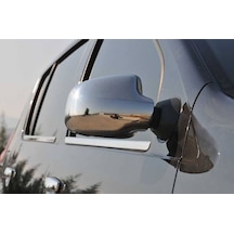 Dacia Sandero Uyumlu 2008-2020 Krom Ayna Kapağı 2 Parça Paslanmaz Çelik