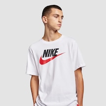 Nike Beyaz Erkek Günlük T-shirt Sportswear Icon Futura Ar5004-100 001