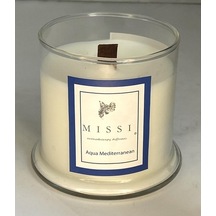 Missi Ahşap Fitilli Aqua Medıterranean Vegan Mum