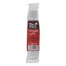 Propack 10'lu Şeffaf Plastik Çatal 18 Cm - Tek Kullanımlık 5'li Avantaj Paketi - 5 Adet Tarı 5 L