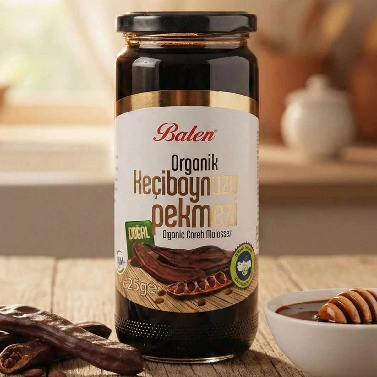 Balen Organik Keçiboynuzu Pekmezi Harnup Pekmezi 625 Gr