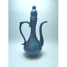 El Dekoru Özel Seri İbrik Turkuaz 30 Cm