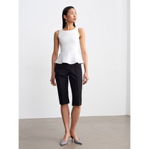 Dilvin 50544 Korse Peplum Bluz-açık Taş
