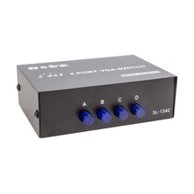 Pm-20014 4 Port Vga Switch Manuel Geçiş Kutusu Siyah