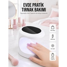 Kalıcı Oje Kurutucu Mini Uv Işınlı Taşınabilir Hızlı Ve Pratik Oje Kurutucu 22158348