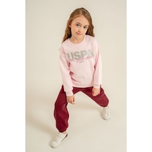 U.s. Polo Assn. 2711 Kız Çocuk Uzun Kol Eşofman Pijama Takımı Pembe