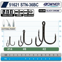 Owner 51621 Stn -36 Black Chrome Üçlü İğne No 6