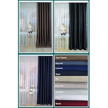 Perdecix Blackout Karartma Fon Perde 9 Renk Pilesiz - Curtain