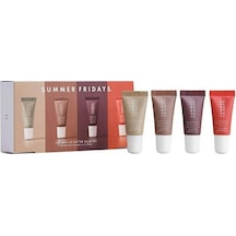 Folinda Summer Fridays Mini Dörtlü Set: Renkli Şeffaf Nemlendirici Dudak Balsamı 5g X4