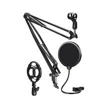 Lastvoice Nb39hyp Set Stüdyo Mikrofon İçin Stand Shock Mount Filtre 35x35 Santimetre