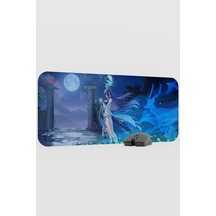 Lauma Genshin Impact Anime Oyuncu V4 - 70x30 Xl Gaming Mouse Pad Fare Altlığı