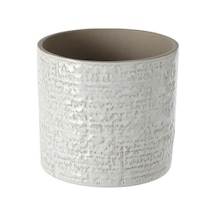 Ikea Chıafrön 12 Cm Stoneware Beyaz Saksı